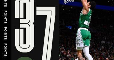 Video: Jayson Tatum goes for 37 points