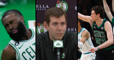 Video: Brad Stevens talks Muscala trade and Jaylen Brown injury