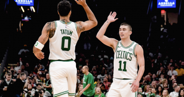 Pritchard's 26 points leads Celtics to preseason opener 114-106 win over 76ers