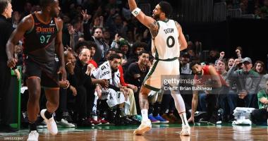 Tatum and Porzingis Combine for 69 Points as Boston Defeats Washington